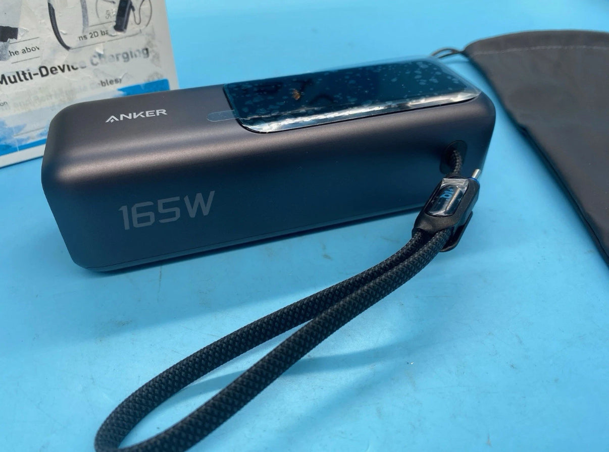 Anker Power Bank 25,000mAh Triple 100W USB-C Ports with Dual Built-In Cables