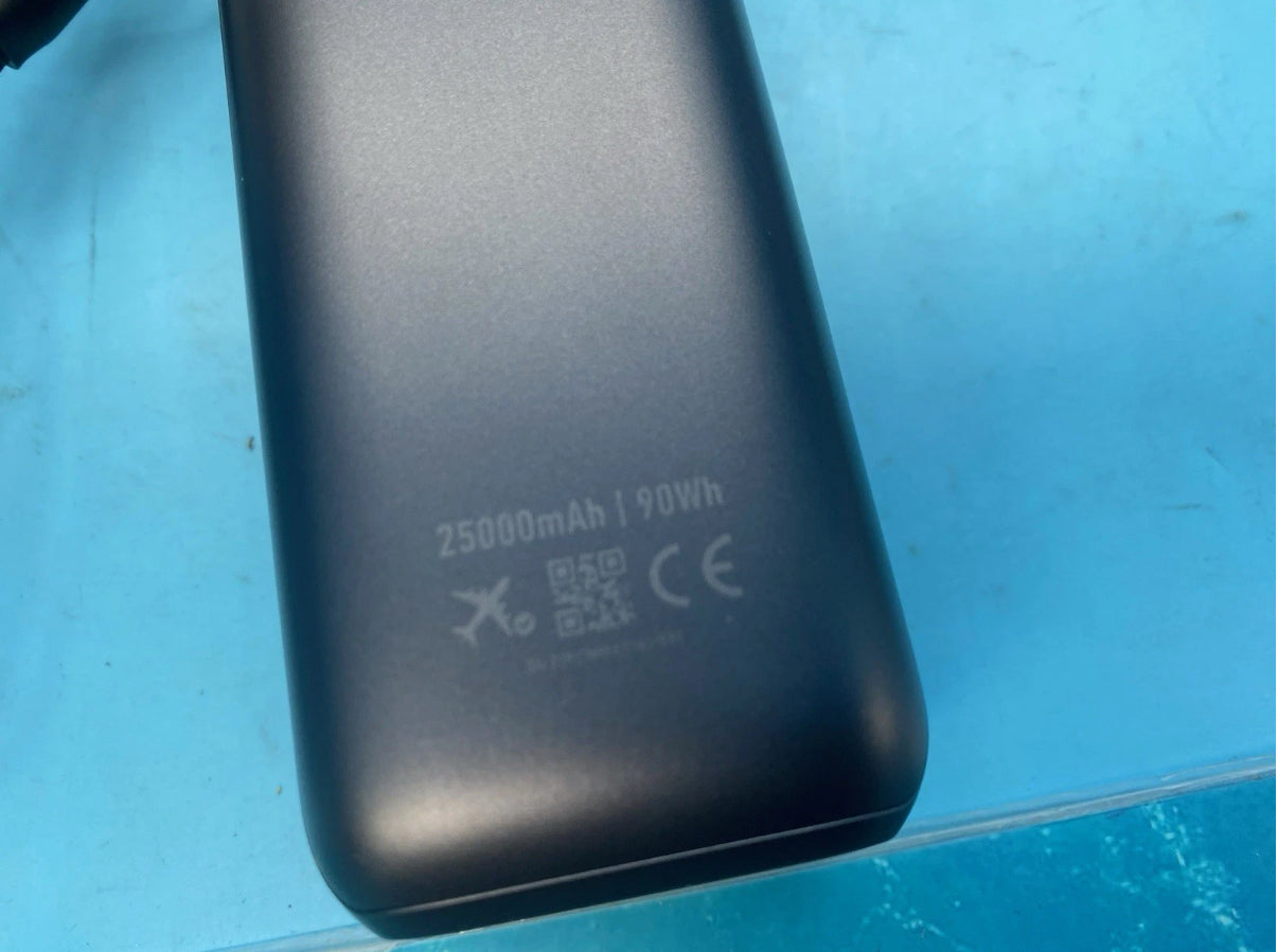 Anker Power Bank 25,000mAh Triple 100W USB-C Ports with Dual Built-In Cables
